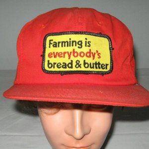 Orange Vintage Farming Hat